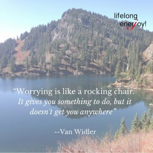 worrying is stressful